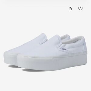 Vans Women's Classic White Platform Sneakers